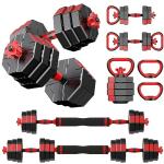Prapark 4-in-1 Adjustable Dumbbell Set for Home Gym