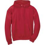 Hanes Men's EcoSmart Red Hooded Sweatshirt, XL