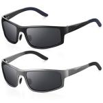 2 Pack Men's Polarized Sports Sunglasses - UV400