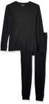 Men's Black Thermal Long Johns Underwear Set