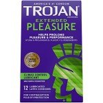 TROJAN Extended Pleasure Climax Control Condoms - 12 Count