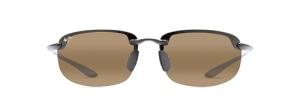 Maui Jim Hookipa Polarized Rimless Sunglasses, Black