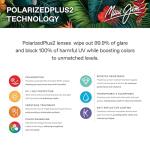 Maui Jim Hookipa Polarized Rimless Sunglasses, Black