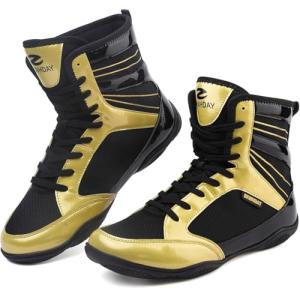 Men's High-Top Boxing Shoes for Weightlifting