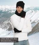 Men's Winter Beanie, Scarf, and Touch Screen Gloves