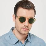 Retro Round Polarized Men’s Sunglasses with UV Protection