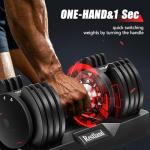 Adjustable 25LB Dumbbells for Home Workouts