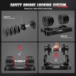 Adjustable 25LB Dumbbells for Home Workouts