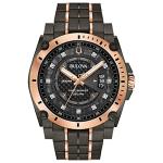 Bulova Men's Precisionist Diamond Rose Gold Watch