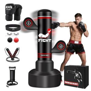 70” Heavy Punching Bag with Gloves and Jump Rope
