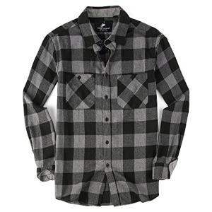 Alex Vando Men’s Long Sleeve Plaid Flannel Shirt