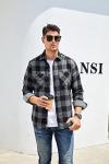 Alex Vando Men’s Long Sleeve Plaid Flannel Shirt