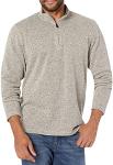 Men's Light Gray Fleece Quarter-Zip - X-Large
