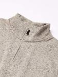 Men's Light Gray Fleece Quarter-Zip - X-Large