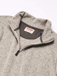 Men's Light Gray Fleece Quarter-Zip - X-Large