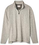Men's Light Gray Fleece Quarter-Zip - X-Large