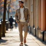 Jousen Men's Memory Foam Casual Dress Sneakers