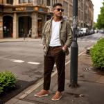 Jousen Men's Memory Foam Casual Dress Sneakers