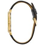 Bulova Men's Classic Quartz Black Leather Watch