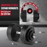Adjustable 200lbs Dumbbell Set by Yes4All