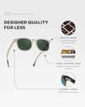 WearMe Pro Polarized Rounded Square Sunglasses for Men