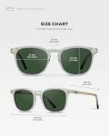 WearMe Pro Polarized Rounded Square Sunglasses for Men