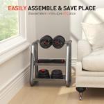 UKEEP Adjustable Dumbbells and Barbell Set