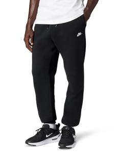 Nike Men's Black Club Cuffed Fleece Pants