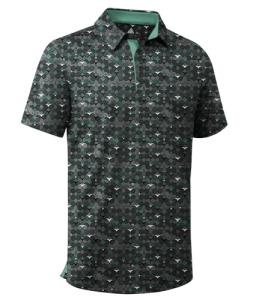 ZITY Men's Short Sleeve Golf Polo - Blackish Green