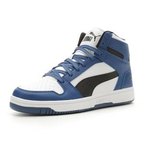 PUMA Men’s Rebound Layup Sneakers - White/Black/Royal