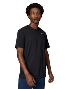 Nike Men's Dri-Fit Fitness T-Shirt in Black/Gray