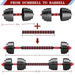 BCBIG 80lb Adjustable Dumbbell and Barbell Set