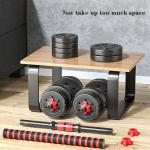 BCBIG 80lb Adjustable Dumbbell and Barbell Set