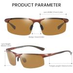 DUCO Men's Polarized Sports Sunglasses UV400 Protection