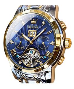 OLEVS Men's Luxury Automatic Skeleton Watch