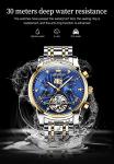 OLEVS Men's Luxury Automatic Skeleton Watch