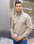 COOFANDY Men's Slim Fit Knit Pullover Sweater