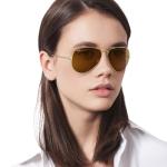 Ray-Ban Classic Aviator Sunglasses, Gold/Brown 58mm