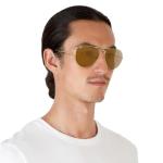 Ray-Ban Classic Aviator Sunglasses, Gold/Brown 58mm