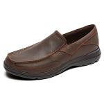 Rockport Men's Chocolate Slip-On Shoes, Size 11
