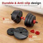 BDSHE 45lbs Adjustable Dumbbell Set for Home Gym