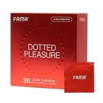 FAMA Extra Sensitive Latex Dotted Condoms 36 Pack
