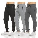 PURE CHAMP Men's Fleece Jogger Sweatpants 3 Pack