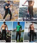 3 Pack Men's Tapered Sweatpants with Zip Pockets