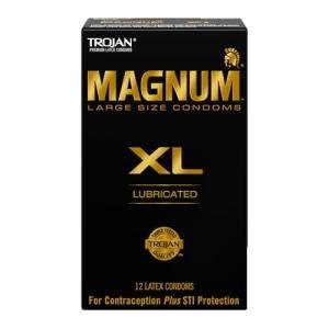 TROJAN Magnum Lubricated XL Condoms - 12 Pack