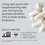 Daily Probiotics for Gut Health - 30 Vegan Capsules
