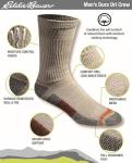 Eddie Bauer Men's Moisture Control Crew Socks - 6 Pack