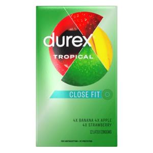 Durex Tropical Flavored Condoms - 12 Pack
