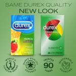 Durex Tropical Flavored Condoms - 12 Pack