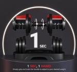 Yaheetech Adjustable Dumbbell Set for Home Gyms